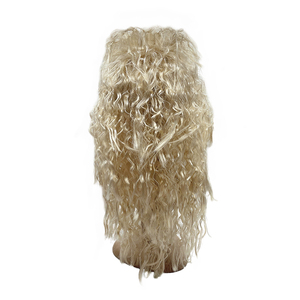 Peluca Larga y Rizada Morada para <span class=keywords><strong>Hombre</strong></span>, Estilo Punk Heavy Metal, Peluca de <span class=keywords><strong>Pelo</strong></span> Lacio Estilo <span class=keywords><strong>Mullet</strong></span> Retro de los 80 para Disfraces de Halloween, Cosplay y Fiestas - Product Image 4