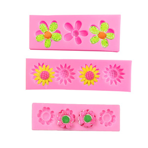 Flores de encaje de silicona <span class=keywords><strong>Fondant</strong></span> moldes para hornear pastel de Chocolate decoración resina epoxi joyería hacer moldes - Product Image 2