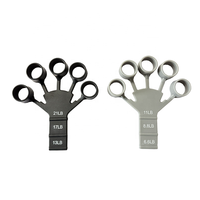 Renforçateur de doigts en silicone, équipement d'exercice de la main réglable, exerceur de doigts personnalisé pour la thérapie de la main