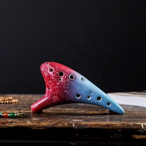 Bestseller strumento a vento in ceramica colori oceanici/chiave C-forno ad alta temperatura trattata con buona durezza durevolezza ocarina 12 fori - Product Image 3