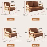 Canapé multifonctionnel à double usage au design nordique Fauteuil simple double pliable Balcon d'étude pour petit appartement Style moderne