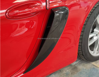 Couvre-prise d'air en fibre de carbone style GT4 pour Porsche 981 Boxster CAYMAN, garde-boue arrière, aérateur latéral