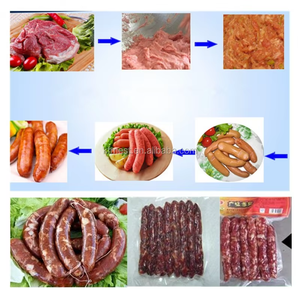 Máquina Automática para Hacer Salami, Embutidora y Atadora de Salchichas, Máquina de Llenado y Atado de Salchichas de Pollo al Vacío - Product Image 6
