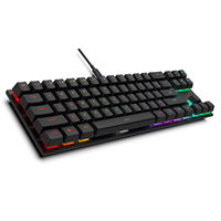 Clavier de jeu filaire AIKUN GX9710 avec rétroéclairage RVB, interrupteurs mécaniques, multimédia, 71 touches, mini claviers portables