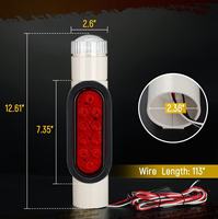 Guide de remorque de bateau-sur des lumières de guide de tuyau de poteau LED DOT submersible