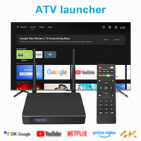 Boîtier TV Android 11 Quad Core 4K 32 Go avec WiFi double bande 5G, Amlogic S905X4 ATV Launcher, OEM d'usine