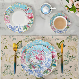 Chất Lượng Cao Sứ Bộ Đồ Ăn Đầy Màu Sắc Sứ Bộ Đồ Ăn Món Ăn Tấm Hoa Sang Trọng Phong Cách Tự Nhiên Bộ Đồ Ăn - Product Image 2