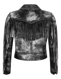 Chaqueta de Mujer Personalizada 100% Cuero Nappa Suave Blanco y Negro, Cierre YKK, Marca Privada OEM/ODM, Estilo Lujoso y Elegante - Product Image 4