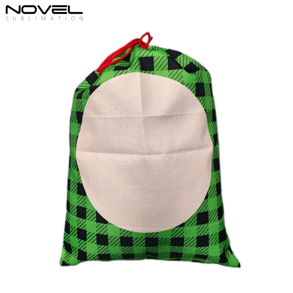 Plaid vert imprimable sur une face