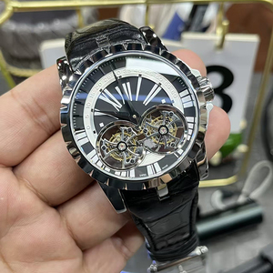 Reloj Mecánico Manual para Hombre de Alta Gama, con Doble Tourbillon, Resistente al Agua, Esfera Negra Luminosa, Esqueleto de Precisión - Product Image 2