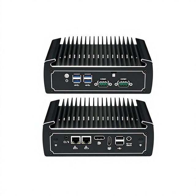 Fanless Core I5-based Industrial Control Computer Dual Network Serial Ports Low-power Embedded IPC 8GB RAM Optional Hard