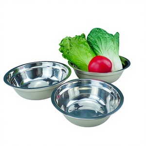 SFB41 721 Bol à riz en acier inoxydable écologique pour cuisine, grande cuve en métal, diverses tailles, classique - Product Image 3