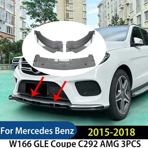สำหรับ Mercedes Benz W166 GLE Coupe C292 AMG ชุดแต่งสปอยเลอร์กันชนหน้า 3 ชิ้น ปี 2015-2018 ชุดแต่งภายนอก - Product Image 1