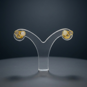 Pendientes Colgantes Minimalistas Clásicos Bella Personalizables, Chapados en Oro de 14K, con Topacio Australiano Natural, 1 Par, MOQ para Venta al por Menor, OEM, ODM - Product Image 2