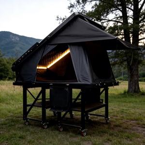 Carpa de Techo para Auto, para 2-3 Personas, de Una Habitación, Triangular, de Lujo, con Carcasa Rígida de Aluminio y ABS, para las Cuatro Estaciones - Product Image 1