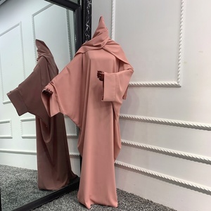 Loriya Hot Bán Hijab Váy Nida Jilbab Miễn Phí Kích Thước Bat Tay Áo Hồi Giáo Phụ Nữ Cầu Nguyện Ăn Mặc Đóng Abaya Hồi Giáo Quần Áo - Product Image 6