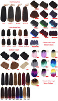 Bombe à ressort pré-torsadée Nubian Twist Hair Pré-bouclé Ombre Ghana Mini Spring Passion Twist Synthétique Crochet Tresse Cheveux