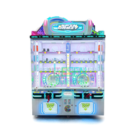 Machine à prix à double station à haute utilisation de l'espace, modèle Spin Orbit, commerciale, à monnayeur, pour centre de jeux