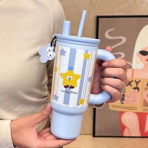 Mô hình 3D cách điện du lịch Mug 40oz công suất lớn Tumbler với rơm cho độc đáo của công ty Quà Tặng và sử dụng hàng ngày - Product Image 3