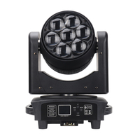 Mini 7*40W Bee Eye Zoom Cabeza Movil Beam 280W DMX LED Luz de cabeza móvil para discoteca Luces Dj Iluminación