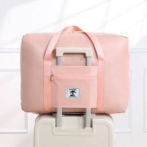 Travel Bag Large Capacity Pink Soft Handle Trip <b>Storage</b> Luggage Unisex - Product Image 1