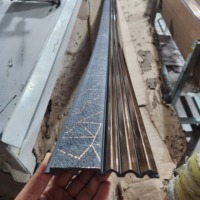 Harga Pabrik Panel Dinding Dekoratif Interior PS Tahan Air 3D Plastik Ramah Lingkungan Tahan Api Desain Modern untuk Apartemen 1