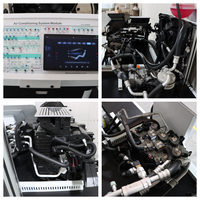 Equipo de Enseñanza Inteligente Automotriz, Plataforma de Entrenamiento de Enlace de Aire Acondicionado para Vehículos de Nueva Energía en Laboratorio de Educación Escolar