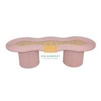 Ensemble de table pour enfant en forme de vague de luxe de qualité supérieure Design coloré pour les fêtes intérieures et extérieures