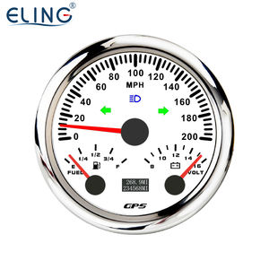 Eling 3 3/8 ''Multifunctionele Meter Gps Snelheidsmeter Kilometerteller Brandstofniveau Meter Voltmeter 12Volt Met Achtergrond - Product Image 4