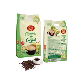ผงกาแฟสำเร็จรูปแบบ4-in-1ครีมมะพร้าวผลไม้ช็อกโกแลตน้ำร้อนคาปูชิโน่กล่องบรรจุภัณฑ์ - Product Image 1
