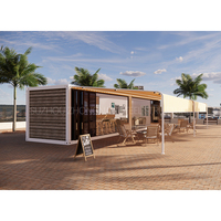 Haute qualité mobile 20ft préfabriqué étanche conteneur maison magasin de détail bar café restaurant pour l'Europe