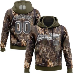 Sudadera con Capucha FOXA Personalizada para Caza, Camuflaje de Árboles, Unisex, Transpirable, de Manga Larga - Product Image 1