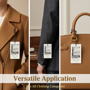 Professional Custom-Printed Luxury Clothing <b>Tags</b> | Art Paper Clothing <b>Tags</b> - Product Image 2