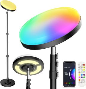 Lámpara de Pie con Proyector 2 en 1, Iluminación de Doble Cara, Luz LED RGB Inteligente, Lámpara de Pie Alta - Product Image 2