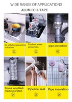 Bandes adhésives en aluminium résistantes aux hautes températures, bandes adhésives en aluminium, bandes adhésives en verre