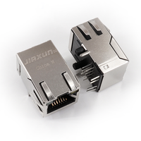 Connecteur Ethernet RJ45 non blindé à port unique 8P8C fabriqué en Chine, montage sur circuit imprimé, prise modulaire pour contrôleur central multimédia