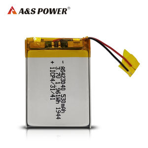 Vente en gros 3.7v 540mah batterie Liion rechargeable 423040 540mah batteries Lipo UL1642 UL2054 thermomètre certifié <span class=keywords><strong>CEKC</strong></span> UN38.3 - Product Image 4