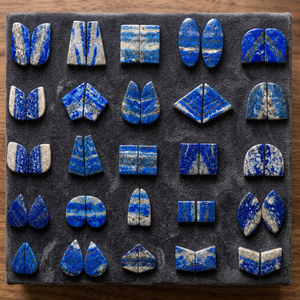 Vente en gros de pierres précieuses organiques de haute qualité, lapis-lazuli, cristal naturel de guérison, pierre polie, fabrication de bijoux faits à la main, bleu, personnalisable - Product Image 3