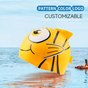 <span class=keywords><strong>Bonnet</strong></span> <span class=keywords><strong>de</strong></span> <span class=keywords><strong>bain</strong></span> imprimé en silicone pour la plage pour filles et garçons Chapeaux <span class=keywords><strong>de</strong></span> natation pour enfants avec logo personnalisé avec requins <span class=keywords><strong>de</strong></span> dessin animé - Product Image 5