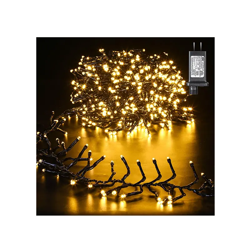 Northland ready to ship outdoor garden luces navidenas LED Christmas Cluster flash Light Firecrackers String flower Fairy Lights