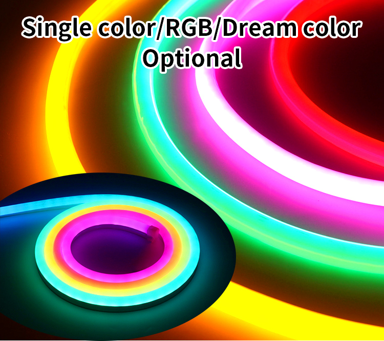 Waterproof Rgb Magic Color Led Neon Light 5m Flexible Soft Rope Strip High Brightness for Bedroom Living Gaming Room Party · image 5