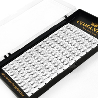 CoMango 5D 7D 9D Cils préfabriqués en éventail souples, volume ultime, base pointue, confort optimal pour extension de cils