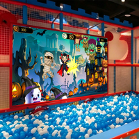 Jeux interactifs muraux à écran tactile de sécurité, jeux de frappe de balles pour aire de jeux intérieure, piscine à balles pour enfants