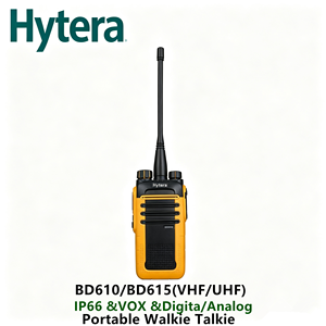 วิทยุสื่อสาร Hytera BD610 BD615 มาตรฐาน IP66 กันน้ำ รองรับ DMR VOX  คลื่นความถี่ VHF คู่ สำหรับการสื่อสารระยะไกล - Product Image 4