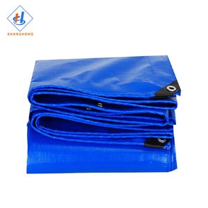 Водонепроницаемый полиэтиленовый брезент для крыши, полимерный брезент, голубой полиэтиленовый переработанный брезент - Product Image 1