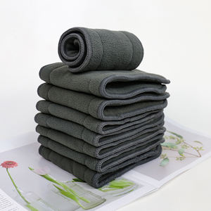 Inserts de couches lavables Ananbaby Soft à <span class=keywords><strong>4</strong></span> couches, absorbants et puissants, en charbon de bois naturel pour couches lavables à poche pour bébés - Product Image 1