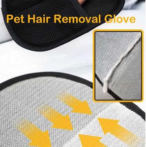 Plastic Pet Grooming Deshedding Glove Hair Removal and Cleaning for Cat <b>Beds</b> <b>Sofas</b> and Clothes Mat - Product Image 3