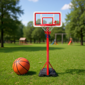 Juego de Baloncesto de Plástico de 195 cm con Balón para Niños de 8 a 13 Años, Uso Interior y Exterior - Product Image 3
