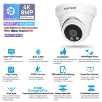 Kamera IP Bullet Outdoor 2MP 5MP 8MP Poe Termurah dengan Cangkang Logam, Kompatibel dengan Hik NVR, Penglihatan Malam Berwarna 24 Jam Penuh