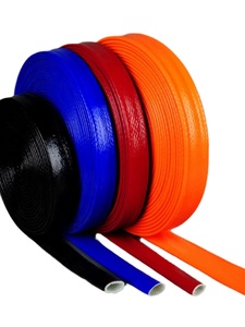 Manchon en fibre de verre jaune ignifuge et résistant aux flammes, résistant aux hautes températures et <span class=keywords><strong>isolant</strong></span> thermiquement - Product Image 3